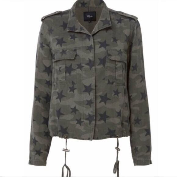 Rails Maverick Charcoal Camo and Stars Jacket - Picture 1 of 8
